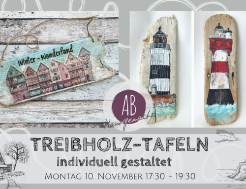 Treibholz Schilder individuell gestaltet