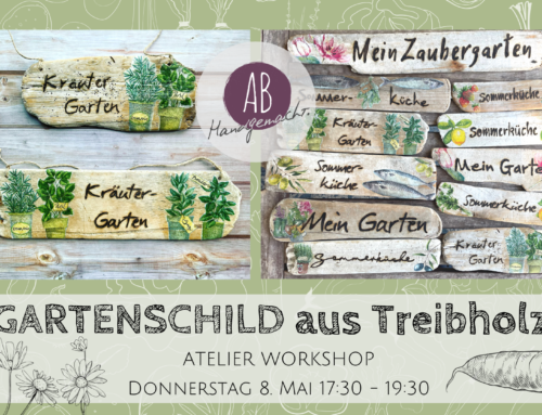 Gartenschilder aus Treibholz