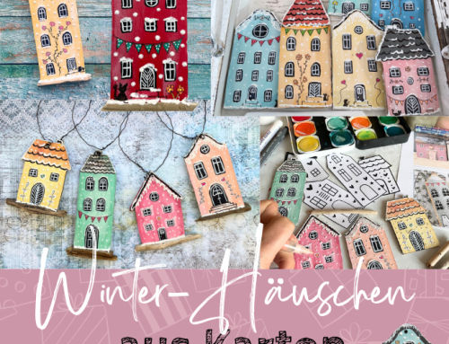 Winterhäuschen aus Karton