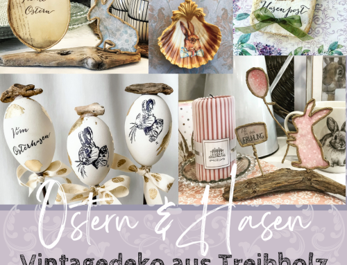 Ostern & Hasen – Vintage Deko aus Treibholz